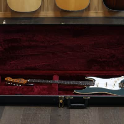 2021 Fender Custom Shop Limited Edition Double Bound Stratocaster Electric Guitar Sherwood Metallic + HSC image 21