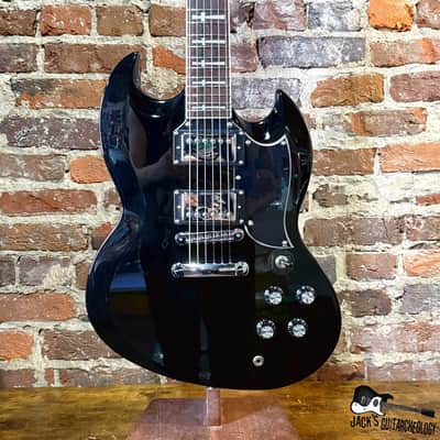 Firefly "Iommi-Style" FFLGS Double Horn Electric Guitar (2020s - Black)