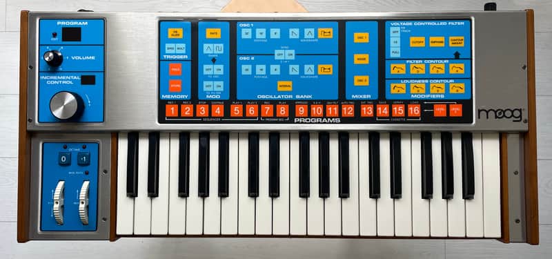 Moog Source Monophonic Analog Synthesizer with Patch Memory 1981 - 1985 - Blue image 1
