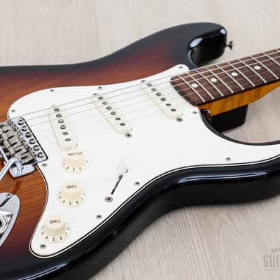 1994 Fender Order Made '62 Stratocaster Sunburst Lacquer w/ Birdseye Neck, USA Pickups & Case, Japan MIJ Fujigen image 6