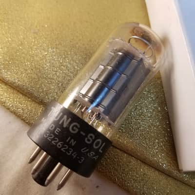 Tung-Sol 1% Tight Matched 6V6GT tNOS AT1000 TESTED Vacuum Tubes Clear Glass Beam Power 6V6 1946-1959 image 1