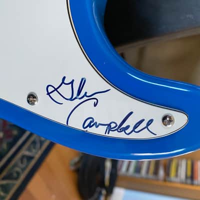 Strat-style guitar/Glen Campbell signed pick guard image 2