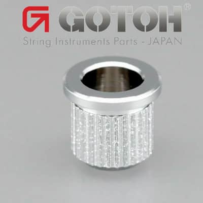 NEW (6) Gotoh TLB-1 String Body Ferrules for Fender Telecaster/Tele - CHROME image 1