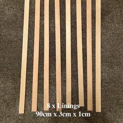 Double Bass complete set of blocks and linings 20 years aged, European spruce image 7