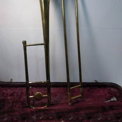Vintage Pan American Trombone, USA, with case/mouthpiece, Good condition image 14