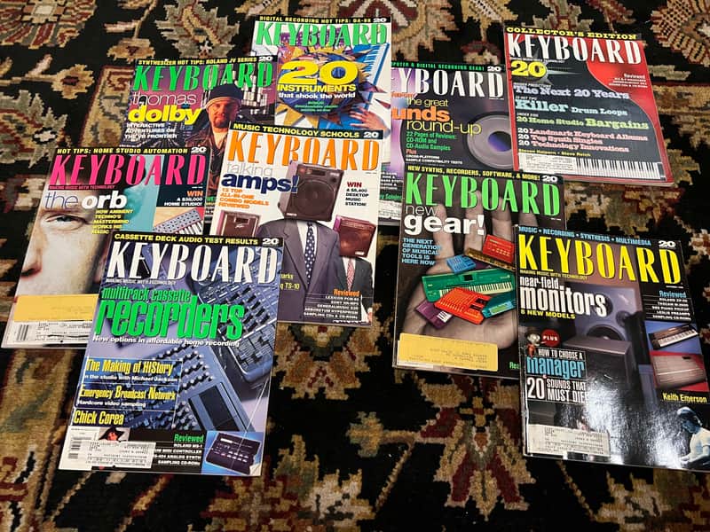 KEYBOARD Magazines 1995 - Lot of 9 issues 1995 image 1