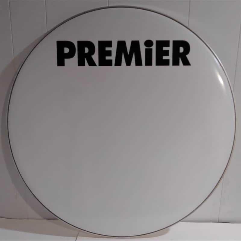 26" Premier Bass Drumhead / White image 1