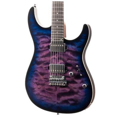 Mayones Aquila Elite S 6 Transparent Dirty Purple Blue Burst (483) image 3