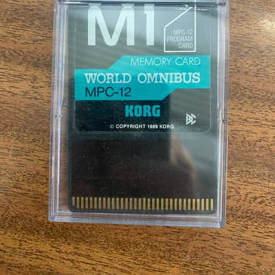 Korg M1 MPC-12 Program Card WORLD OMNIBUS