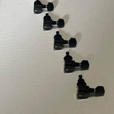 MIM Charvel Pro Mod 2H Black Tuners Tuning Pegs 6 In Line Dual Pin image 3