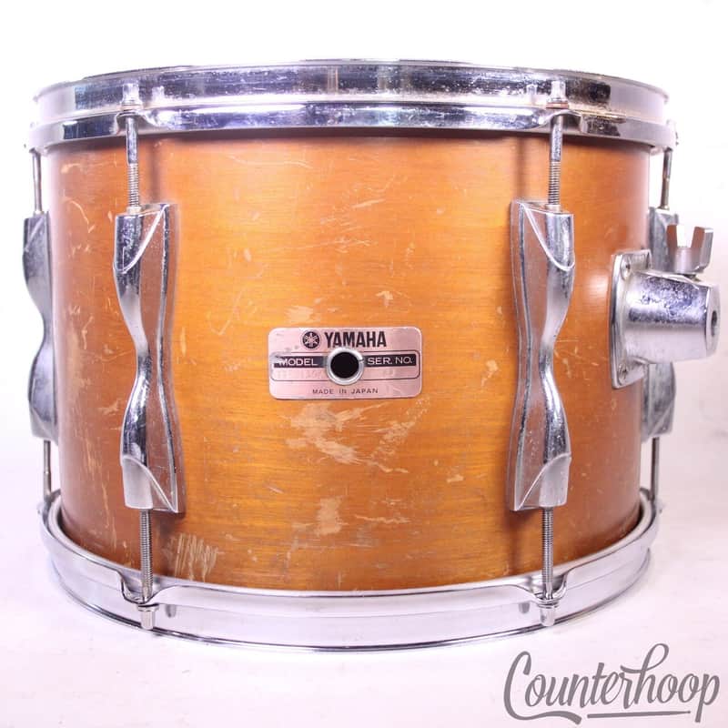 Yamaha 13x9" Recording Custom Natural 6Ply Birch Tom Drum 9000 Japan Vintage 80s image 1