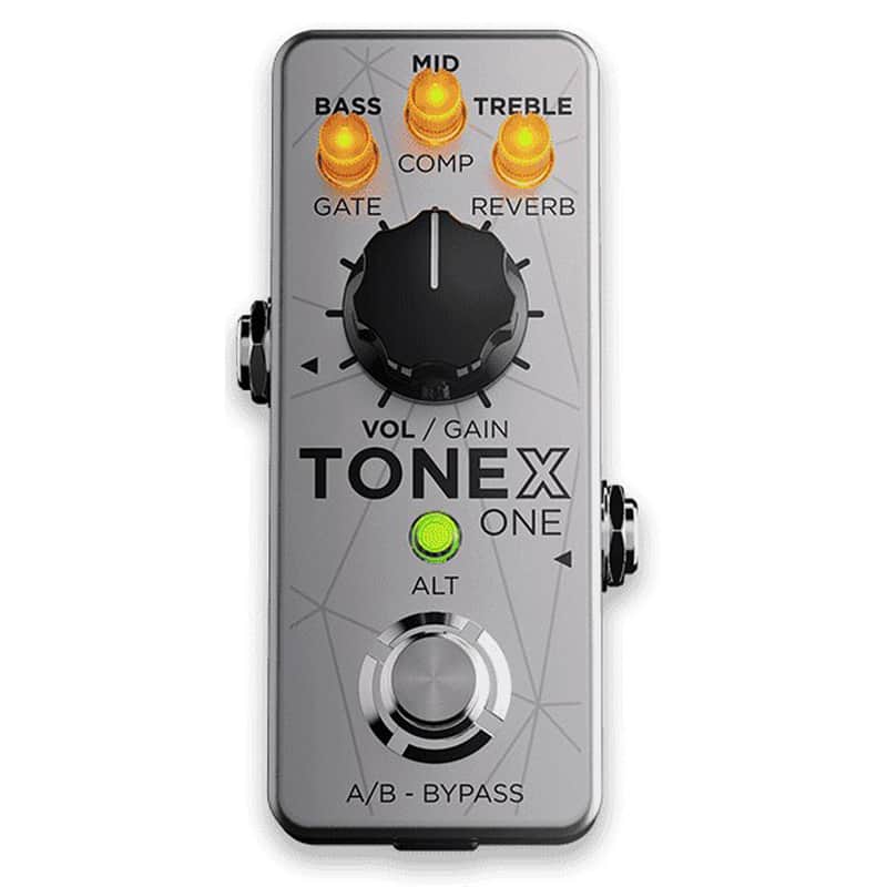 IK Multimedia TONEX ONE Pedal Bass Edition Amplifier/Cab/Effect Modeling Pedal - Silver image 1