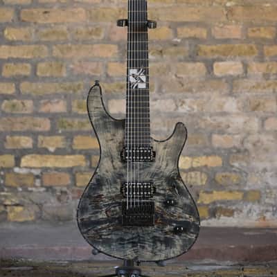 Mayones Regius 7 4-Evertune - Ruud Jolie Spec Custom - Trans Graphite image 2