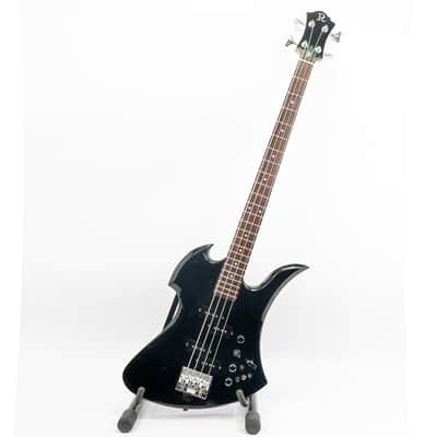 1990s BC Rich Mockingbird Bass – Active Electronics – Black image 3
