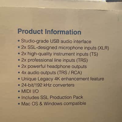 SSL 2+ Premium 2-In/4-Out USB Audio Interface image 7