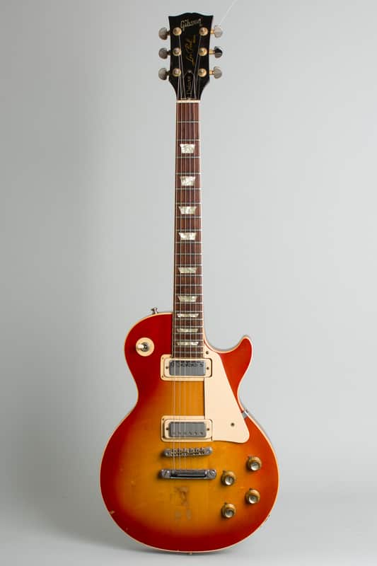 Gibson  Les Paul Deluxe Solid Body Electric Guitar,  c. 1973, black tolex hard shell case. image 1