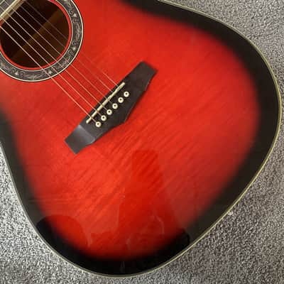 Sunburst 41 Inch Acoustic Electric Guitar, Tiger Maple Top, Rosewood Fingerboard image 6