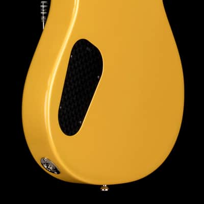Powers Electric A-Type PF42 - Jet Black with Saffron Stripes #B512 image 8