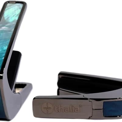 Thalia Black Chrome Deluxe Series Capo - Azure Seas image 1