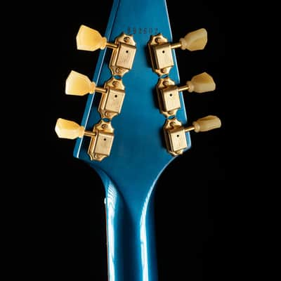 Gibson Wild Wood Spec '59 Flying V - Candy Apple Blue image 7