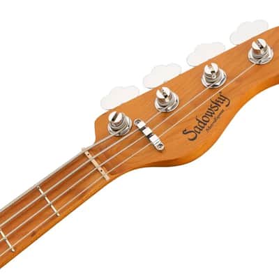 Sadowsky MetroExpress 21-Fret Vintage J/J Bass, Roasted Maple Fingerboard, 4-String - Solid Olympic White High Polish image 7