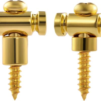 Guitar Roller String Retainers(Set of 2) – String Guide, Strings Trees Replacement Part for Electric Guitars, Gold image 1