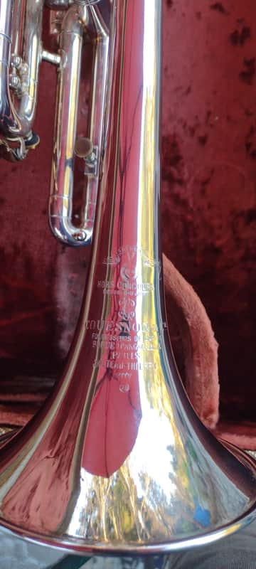 Couesnon Cornet 1923 - Silver with gold wash bell image 1
