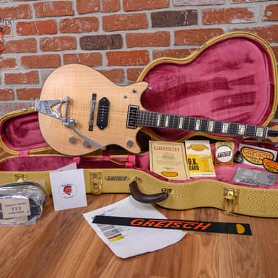 Gretsch USA Custom Shop G6128-CS True Timbre Series Madrigal Masterbuilt Flame Maple Top Natural 2025 w/OHSC image 2