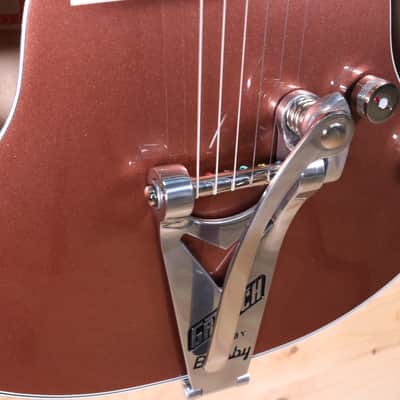 Gretsch G6136T Limited Edition Falcon w/ Bigsby Hollow Body - Two-Tone Copper/Sahara Metallic image 7