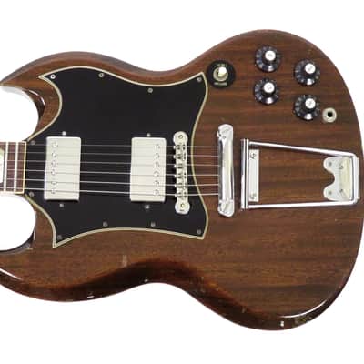 1971 Gibson SG Standard - Walnut Finish - Stop Tail Angus Young Vibe - Large Pickguard image 9