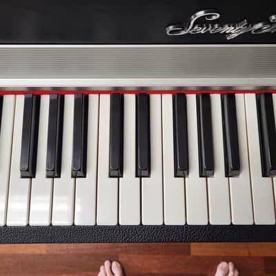 Rhodes Mark I Stage 73-Key Electric Piano 1977 - Black Rounded Top image 12