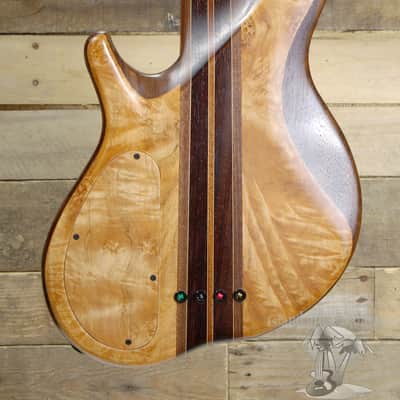 Lea Custom 4 String Electric Bass Guitar Walnut w/ Case image 4