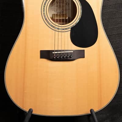 USED Zager ZAD-50CE Dreadnought Natural Acoustic Guitar 2013 w/ Zager Hard Case image 1
