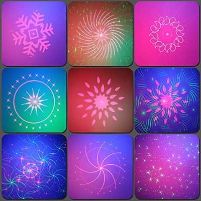 Party Lights Dj Disco Lights, Strobe Stage Light Sound Activated Laser Llights Projector with Remote Control for Parties Bar Birthday Wedding Holiday Event Live Show Xmas Decorations Lights image 5