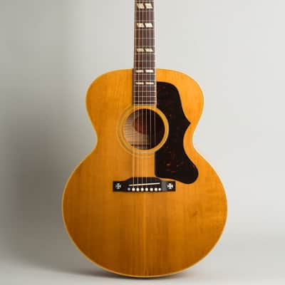 Gibson  J-185N Flat Top Acoustic Guitar (1958), ser. #A-28761, original brown hard shell case. image 1