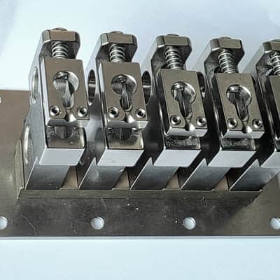 2TEK 5 Sting Bass Bridge - Unpolished Stainless Steel imagen 1