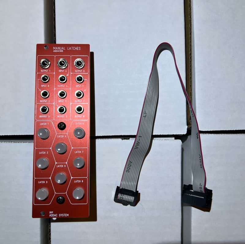 ADDAC System ADDAC305 8-Channel Manual Latches / Mute (DIY Kit Build) (Red) image 1