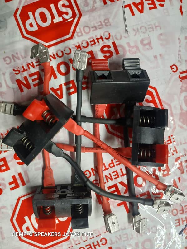 GUITAR SPEAKER TERMINAL BARE WIRE CONVERTED TO CLIP LEADS image 1