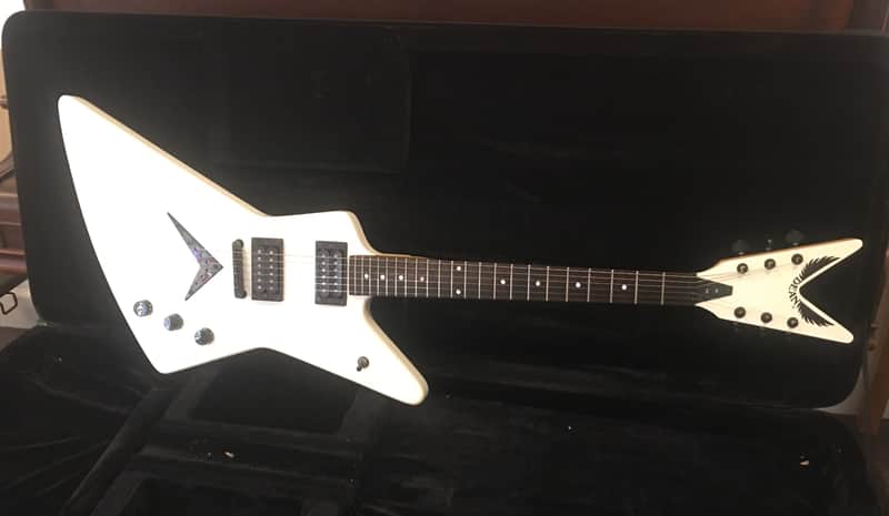 Dean Z-X EXPLORER - RARE Diamond White - Dean Hardshell Case | Reverb