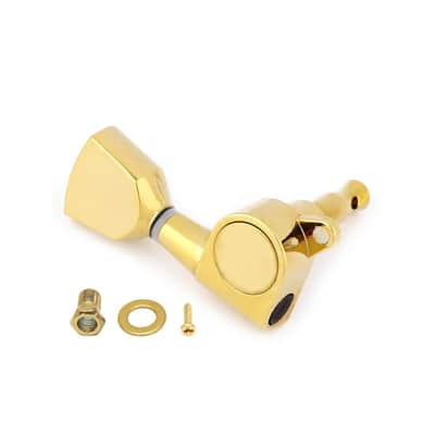 Sealed Guitar String Tuning Pegs Grover Machines Heads Tuning Keys Tuners 6 In Line Right Handed Electric Guitar Acoustic Guitar Parts Replacement Gold. image 3