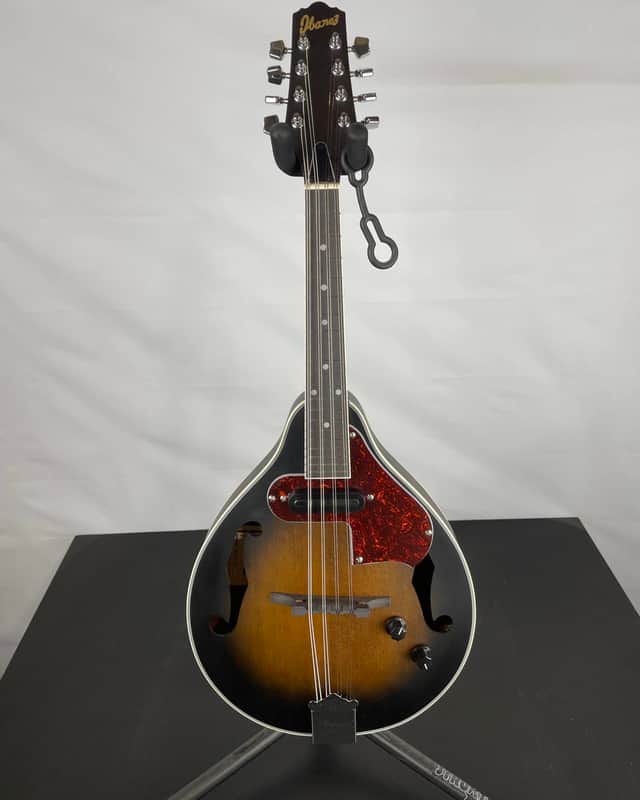 Ibanez M510E A-Style Acoustic-Electric Mandolin, Spruce Top, Open Pore Vintage Sunburst image 1