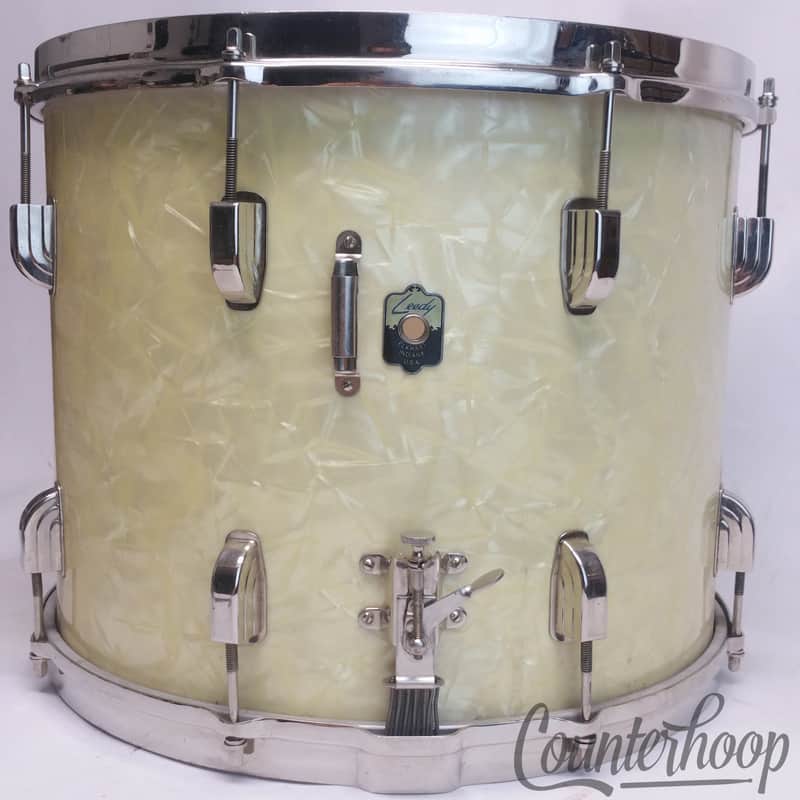 *Leedy 15x12"WMP Marching Snare Drum Tenor Vintage 40s Presto Broadway Brass NOB image 1