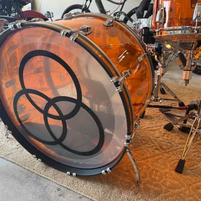 Ludwig Bonham Kit 2020 - Amber Vistalite w/Timpani image 8