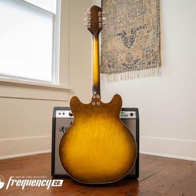 Harmony H-75 Hollowbody Electric Guitar in Vintage Burst - 1963 image 25