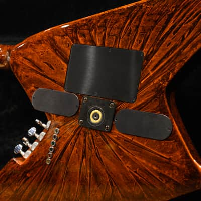 Jackson USA Custom Shop Back to Back Double Neck Rhoads One Off Master Built by Pablo Santana  Rootbeer Swirl 2005 w/OHSC image 14