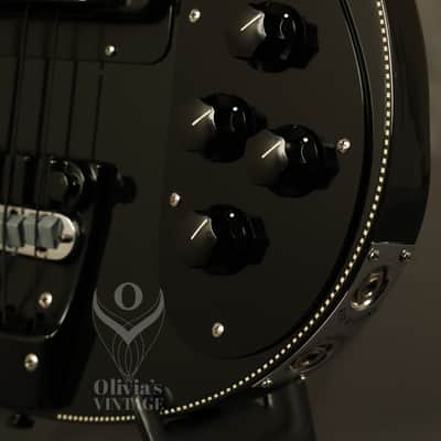 1986 Rickenbacker SHADOW BASS Jetglo 4003 BT with CHECKERBOARD BINDING!!! image 7