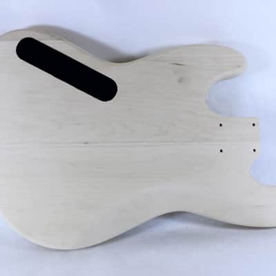 Replacement Unfinished Basswood PJ Jazz Bass guitar body - fits fender necks - JZRE004 image 3