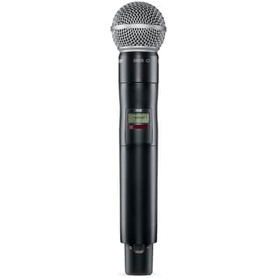 Shure BLX2/SM58 Handheld Wireless Transmitter with SM58 Vocal Mic Capsule - for use with BLX Wireless Microphone Systems (Receiver Sold Separately) | J11 Band image 1