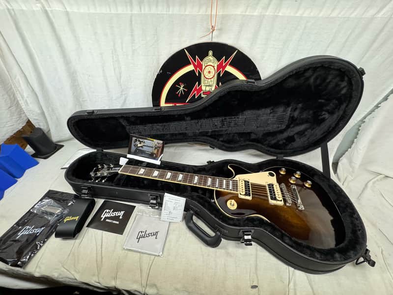 Gibson LPCSSW20KHNH3 Les Paul Classic Guitar with Case 2022 - Smokehouse Burst image 1