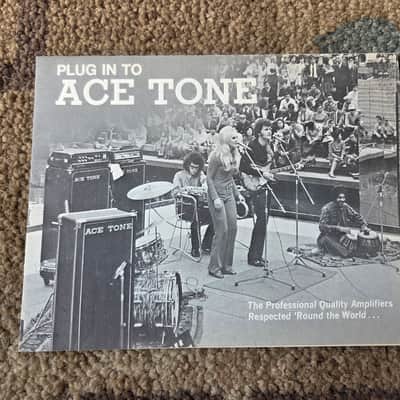 Vintage 1960's Ace Tone Amplifier Catalog! Rare, Original Case Candy! image 1